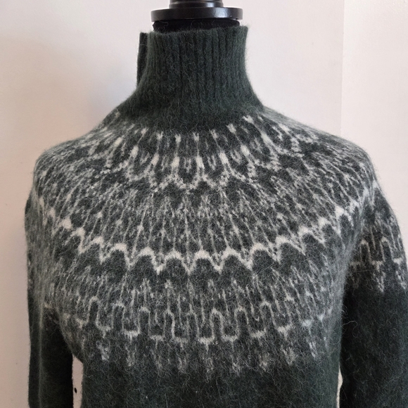 VINEYARD VINES Alpaca Fair Isle Turtleneck Sweater Small - Picture 2 of 9